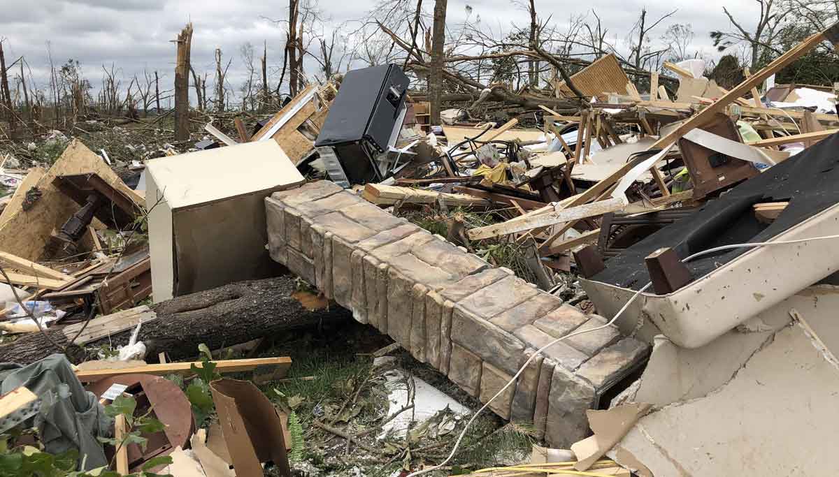 Tornado faced another catastrophe apart from coronavirus and thousands of power lines down
