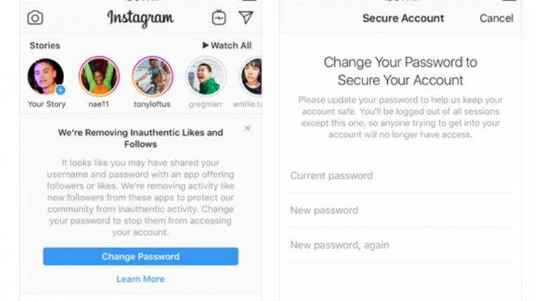 Instagram to Remove Inauthentic Likes and Follows through fake accounts