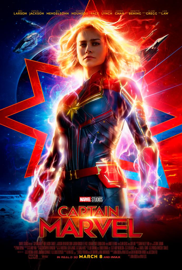 Captain Marvel New Poster Ahead Of Second Trailer Release