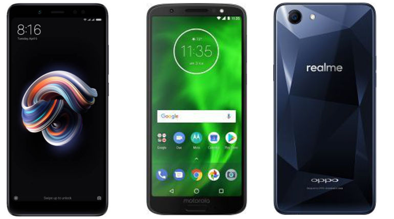 Compare Xiaomi Redmi Y2 Vs Redmi Note 5 Vs Moto G6 Play Vs Oppo RealMe1 Specs and Price