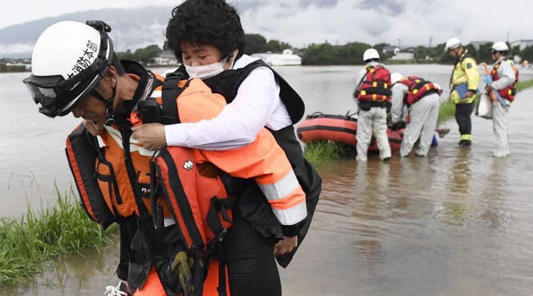 Japan Flood Rescue And Cleanup Operations In Full Swing Amidst Weather Warnings