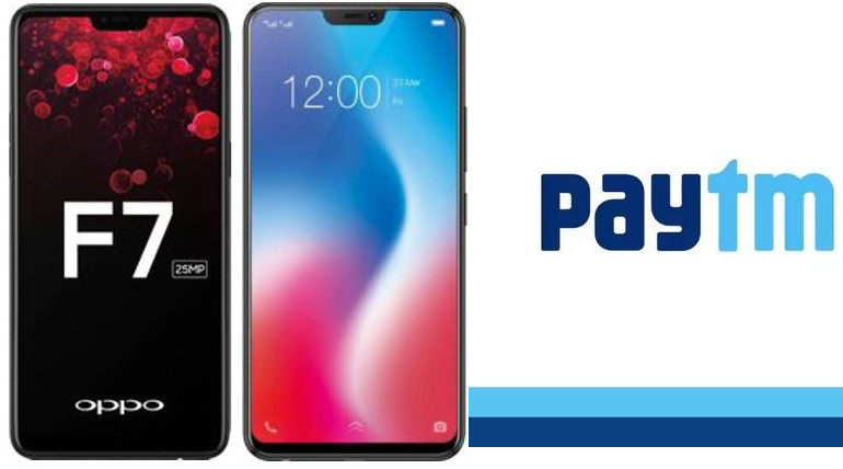 Oppo F7 And Vivo V9 PayTm Discount Offers Up To Rs 10300