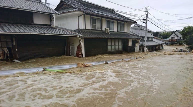 Japan Heavy Rains Flooding And Landslides Pictures in July 2018