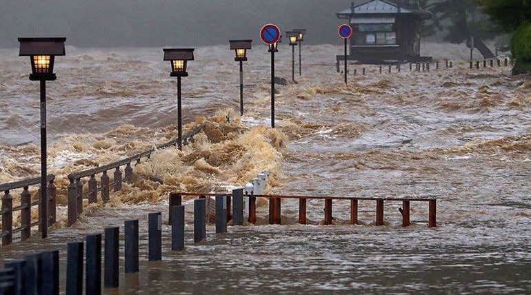 Japan Heavy Rains Flooding And Landslides Pictures in July 2018