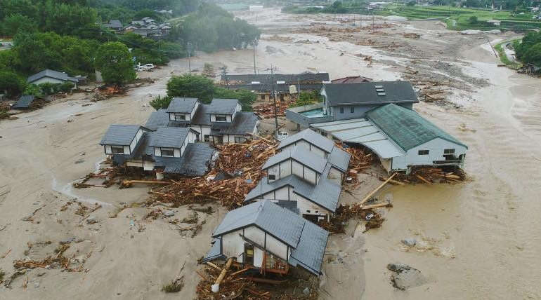 Japan Heavy Rains Flooding And Landslides Pictures in July 2018