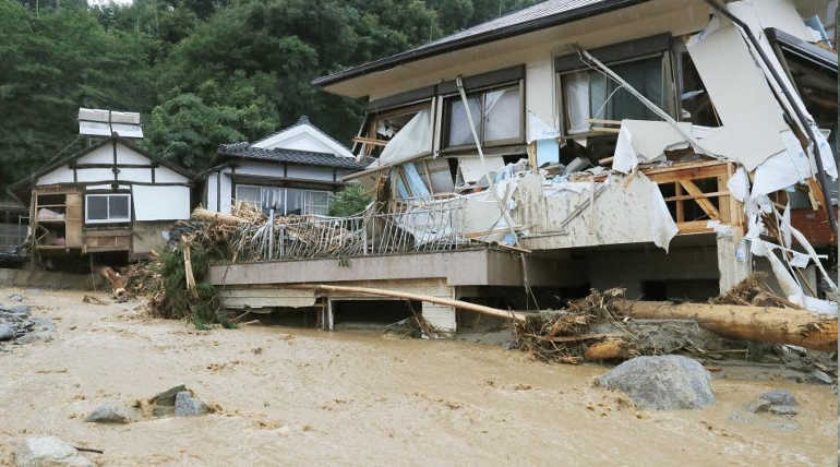 Japan Heavy Rains Flooding And Landslides Pictures in July 2018