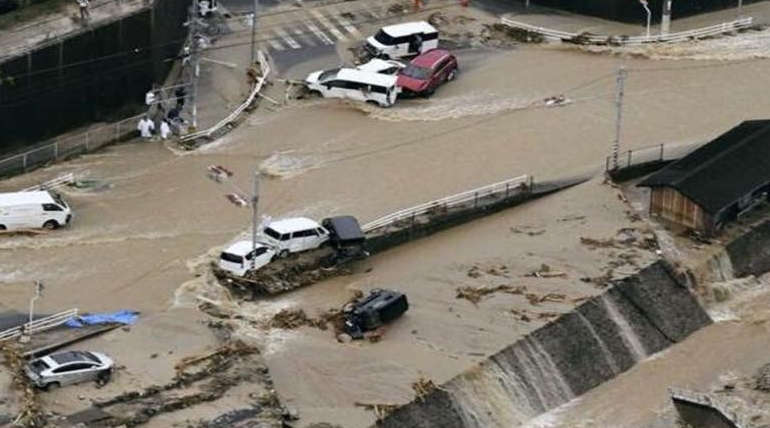 Japan Heavy Rains Flooding And Landslides Pictures in July 2018