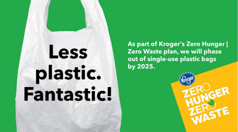 Retail Giant Kroger to demolish Single-use Plastic Bag usage by 2025 , Pic Source - @KrogerNews Twitter