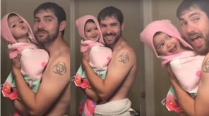 Crazy Baby Performing ‘Girls like you’ along with Dad: Watch the Viral Video with Cute Expressions , Image Credit - Alex o (YouTube)