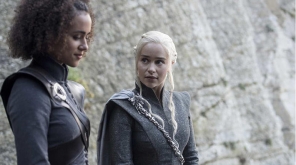 Nathalie Emmanuel and Emilia Clarke from Game of Thrones 