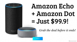 Early Black Friday Deal: Purchase Amazon Echo for $99.9 and Get a Free Echo Dot