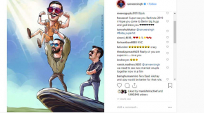 Screenshot from Ranveer Singh Instagram