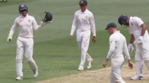 Watch Tim Paine Fussing Rohit on Stumps Mic , Image - Snapshot from Cricketcomau video