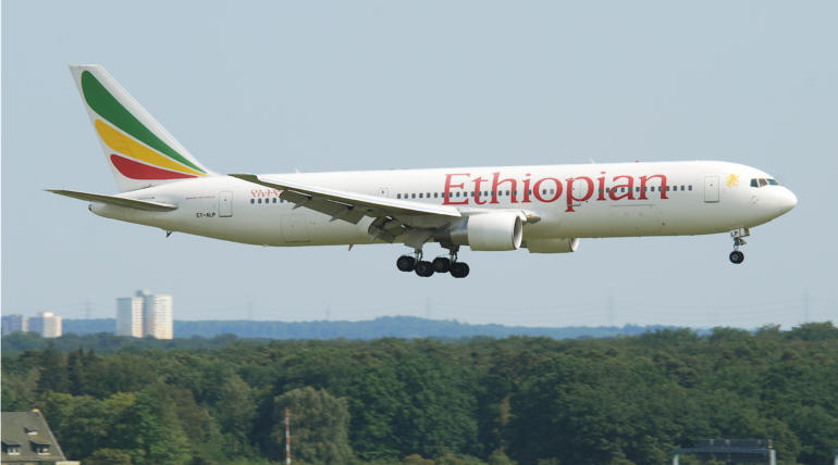 Ethiopian Airlines Representation Flight Image , Source - Wikimedia Commons