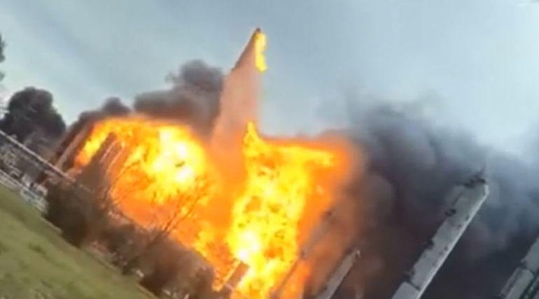 Explosion at Texas Petrochemical Plant: People are evacuated. Photo Courtesy: Facebook/Priscilla Gracia