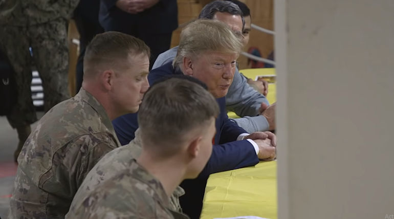 Trump Surprisingly Visits American Troops at Afghanistan